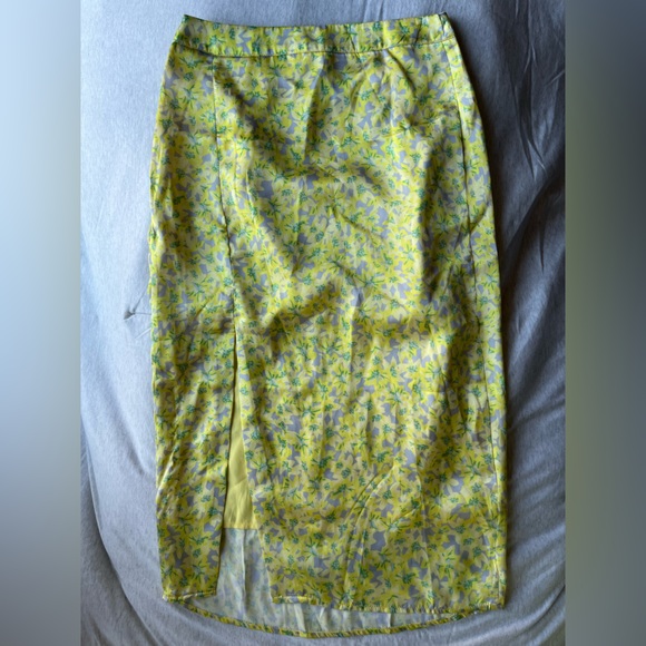 SHEIN Dresses & Skirts - SHEIN Floral Yellow Skirt